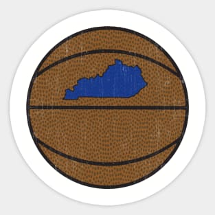 Kentucky Distressed Basketball Sticker